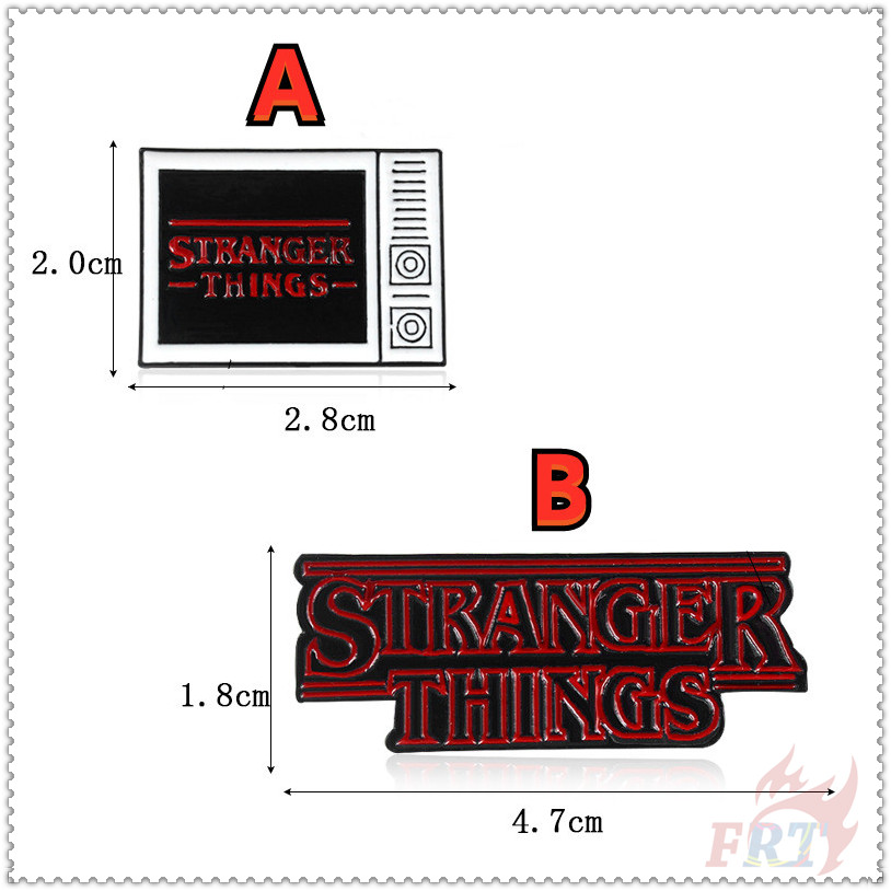 1pc Bros Pin Enamel Desain Serial Tv Stranger Things-1
