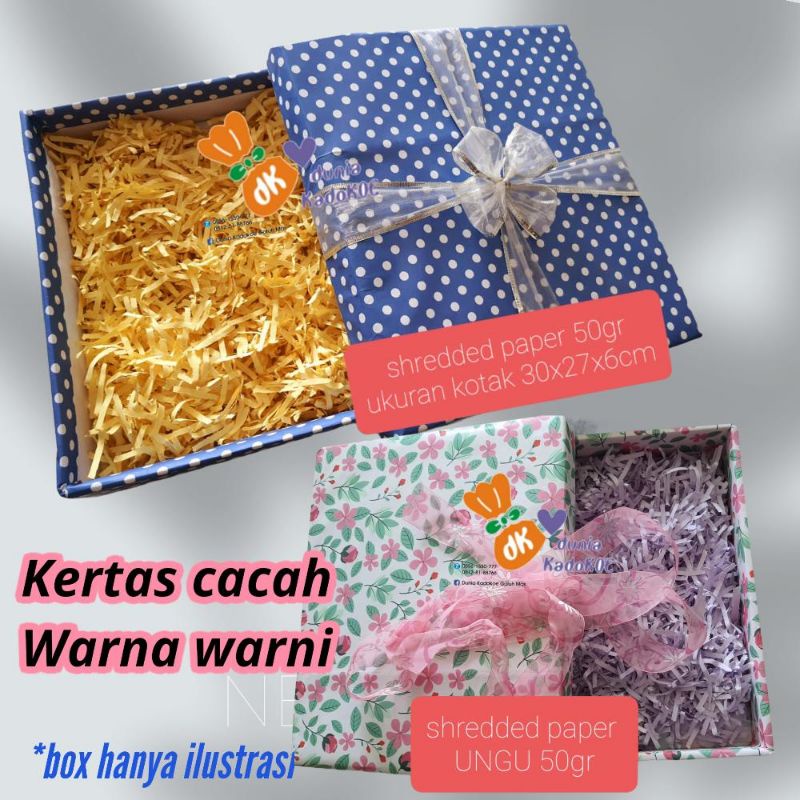 

Shredded paper / kertas cacah / isian hamper isian kotak kado