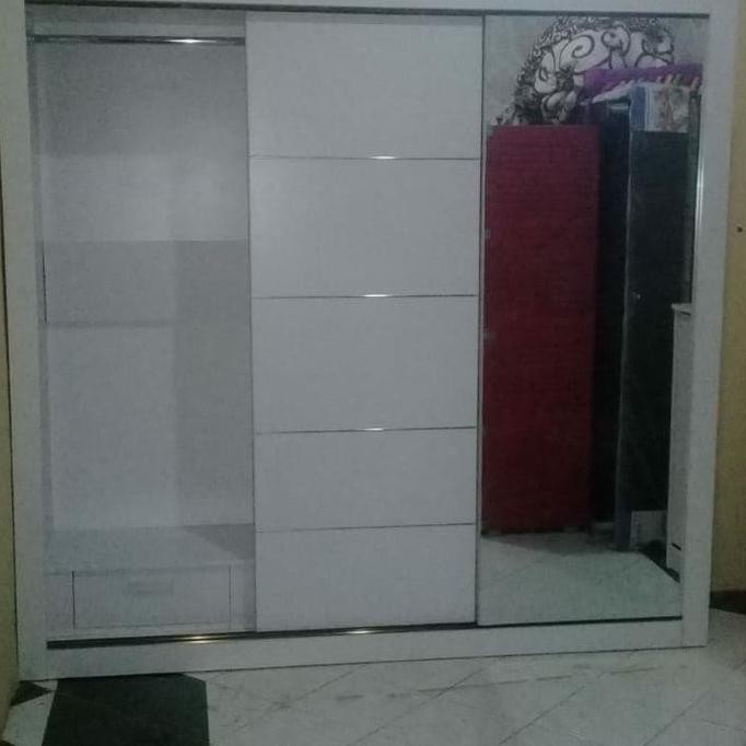Lemari Pakaian Pintu Geser/Sliding Kaca Christian.Ladies