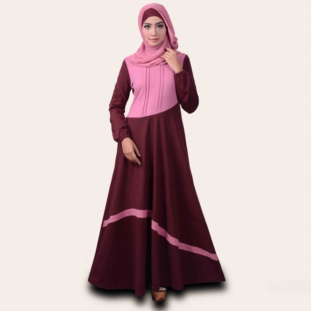 BIG SALE 2022 / BAJU GAMIS KAOS WANITA MUTIF M 195 BURGUNDY / BAJU GAMIS MUTIF WANITA PROMO / PROMO 