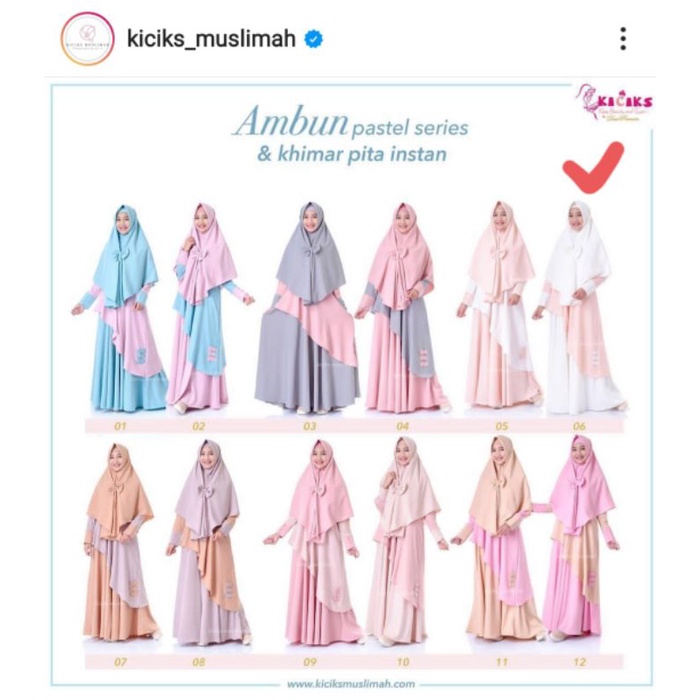 Ambun dress kiciks muslimah