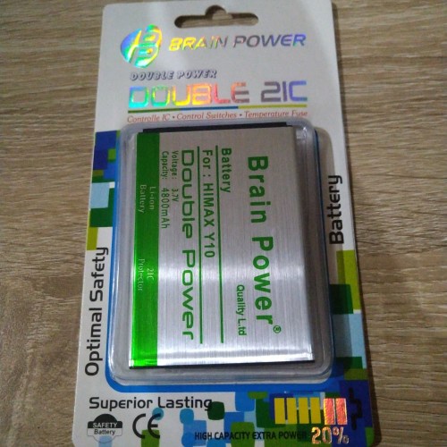 Double Power Battery Batere Batre Baterai Brain Power Himax Polymer Bravo Y10