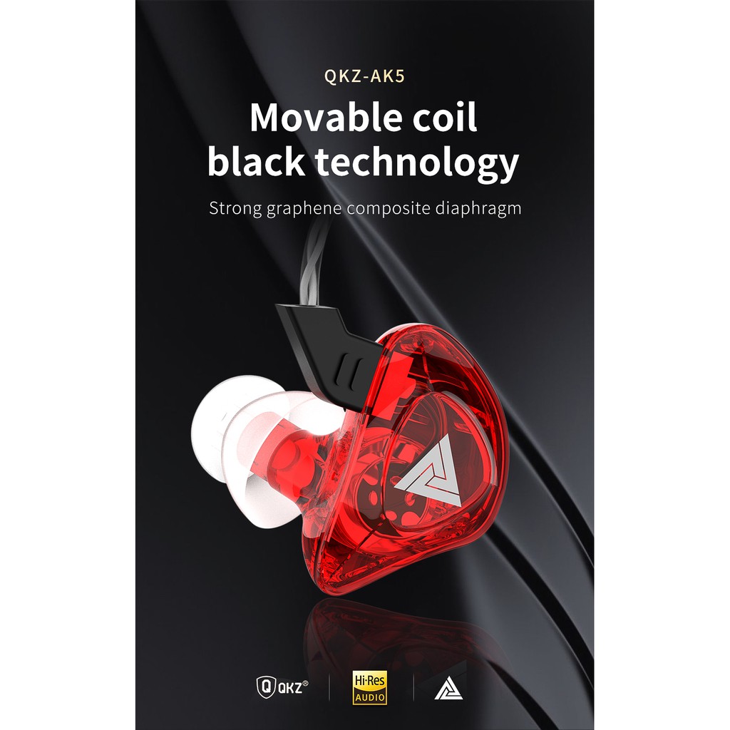 [KIRIM DARI JAKARTA] QKZ AK5 Sport Running HiFi Earphone with MIC