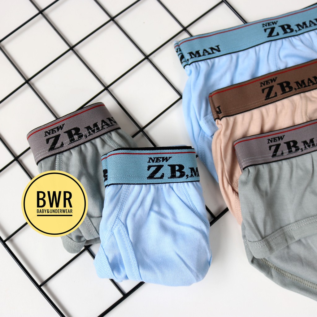 [ 1 Losin ] CD ZB Man BOXER Jumbo | Celana Dalam Pria Sempak Karet Boxer Berkualitas - Bwr