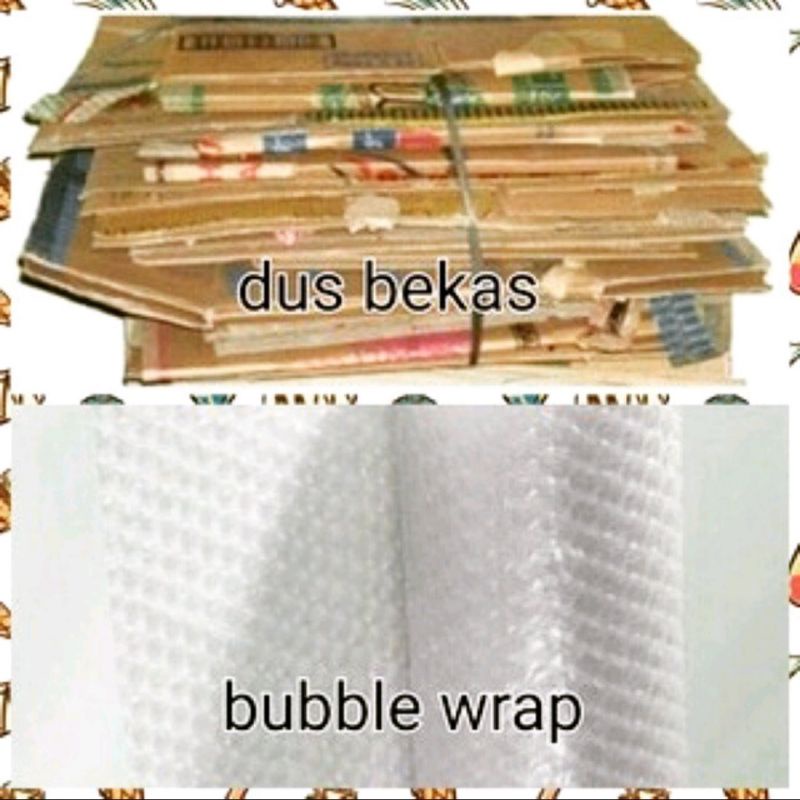 

tambahan dus dan buble wrap agar aman