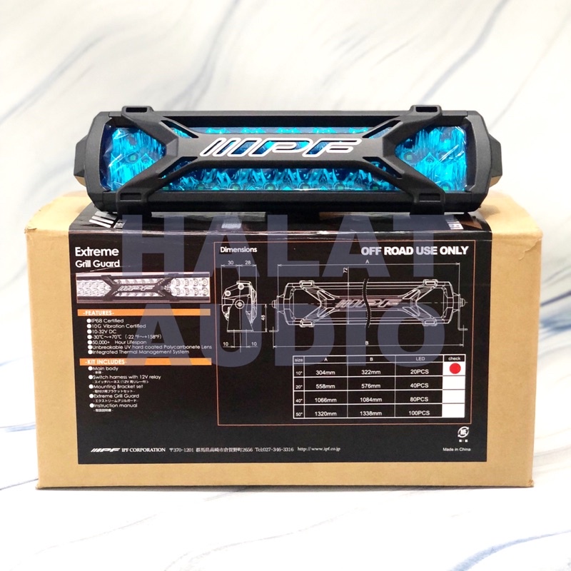 Lampu IPF Japan 600 Series LED Light Bar 10" Double Row 612SD Hybrid