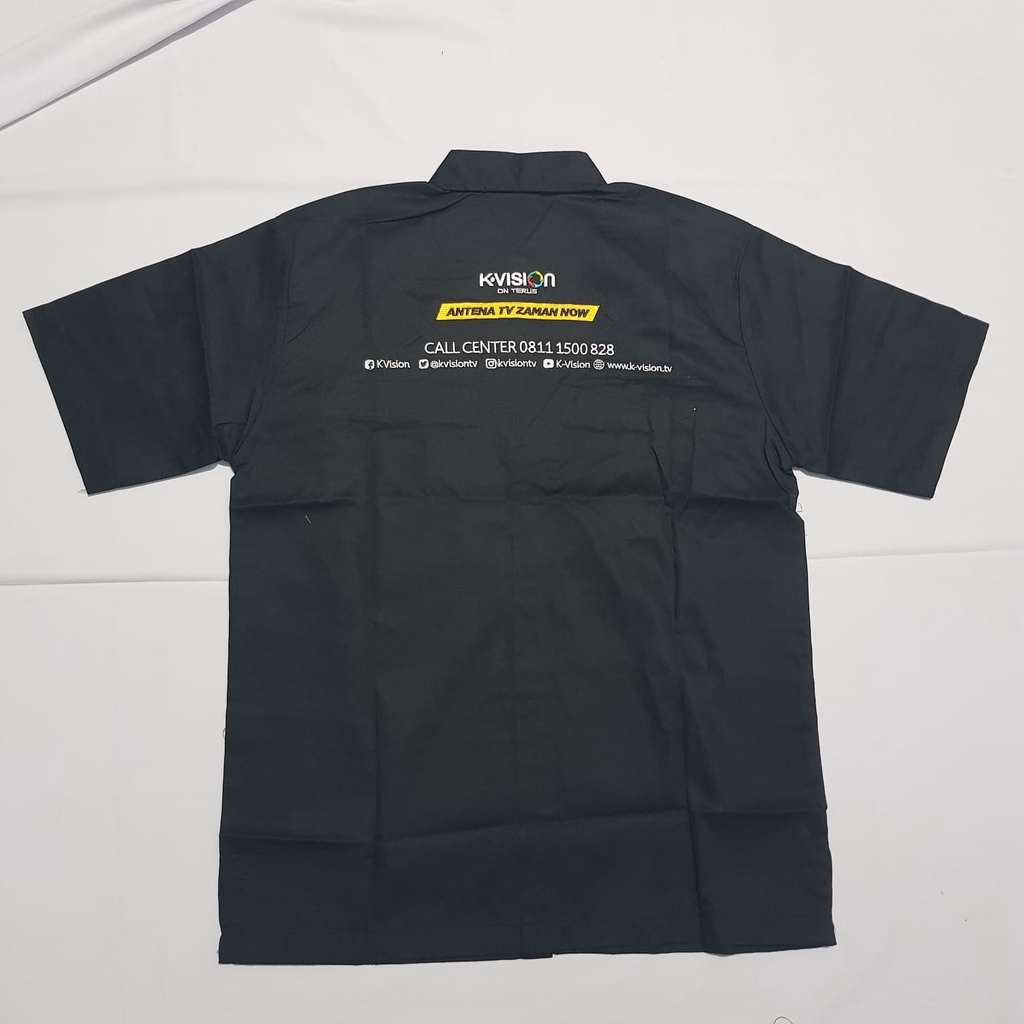 Kemeja Kawan K-Vision Hitam Original Unisex