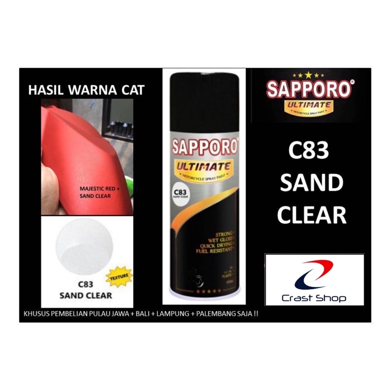 Sapporo Ultimate C83 Sand Clear / Pernis