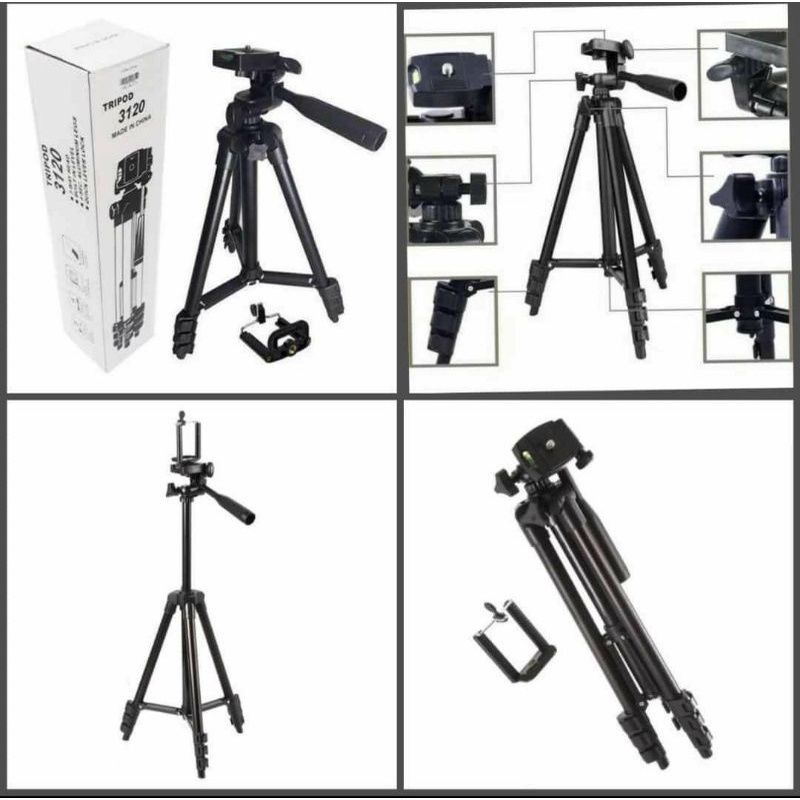 (OM) TRIPOD 3120 BLACK HP DAN CAMERA FREE HOLDER U