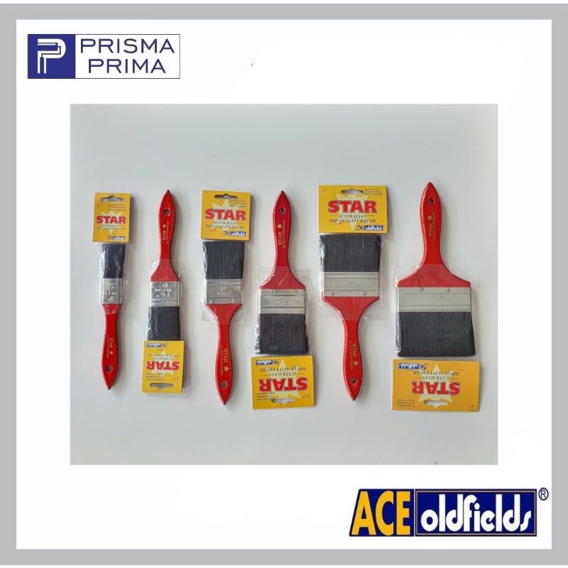 STAR Kuas Cat Bulu Hitam Paint Brush