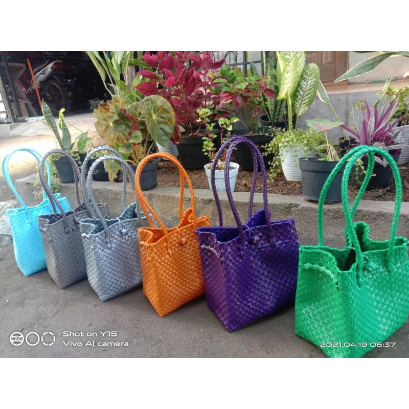 Jual Tas Anyaman Plastik Jali Pastel Series Terlengkap Dan Termurah Anyaman Jali Jali Pastel 7779