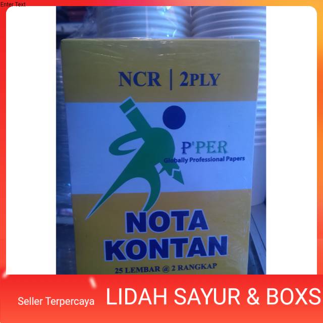 Buku Nota Kontan Kecil 2 Ply NCR / nota kontan 2 rangkap kecil PPER dobel tembus