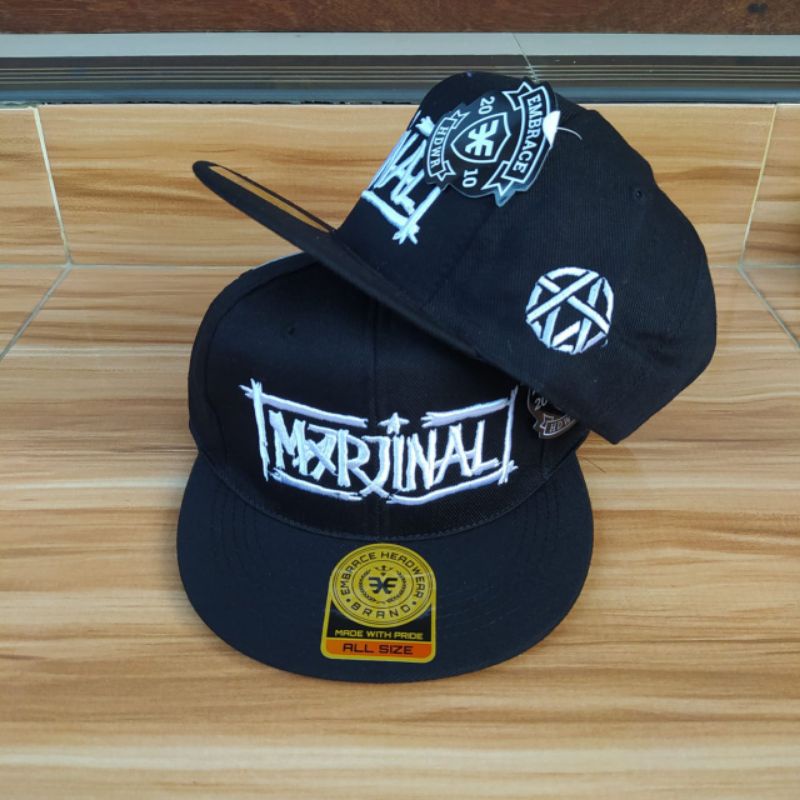 Topi Snapback metal marjinal pria distro