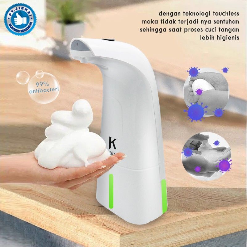 Dispenser Sabun Cair Otomatis USB Charge - Dispenser Sabun Foam Cair USB Otomatis Recharge TERBARU