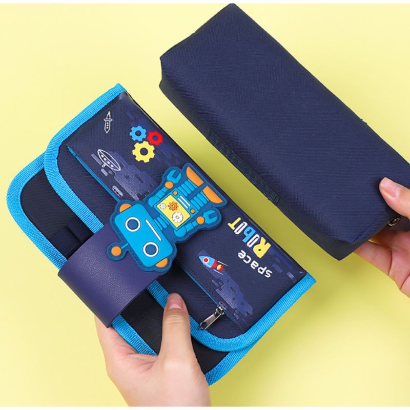 Tempat pensil mirip smiggle kanvas/pencil case
