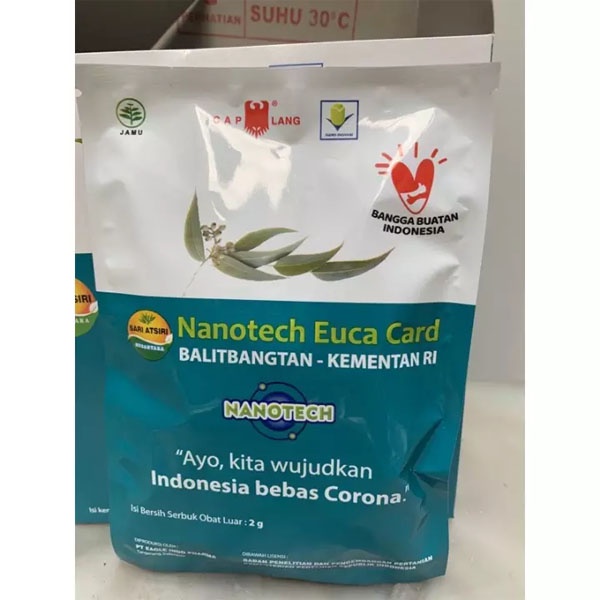[KALUNG ANTI VIRUS] Cap Lang Nanotech Euca Card / kartu Kalung Antivirus | Minyak Kayu Putih Eucalyptus_Cerianti