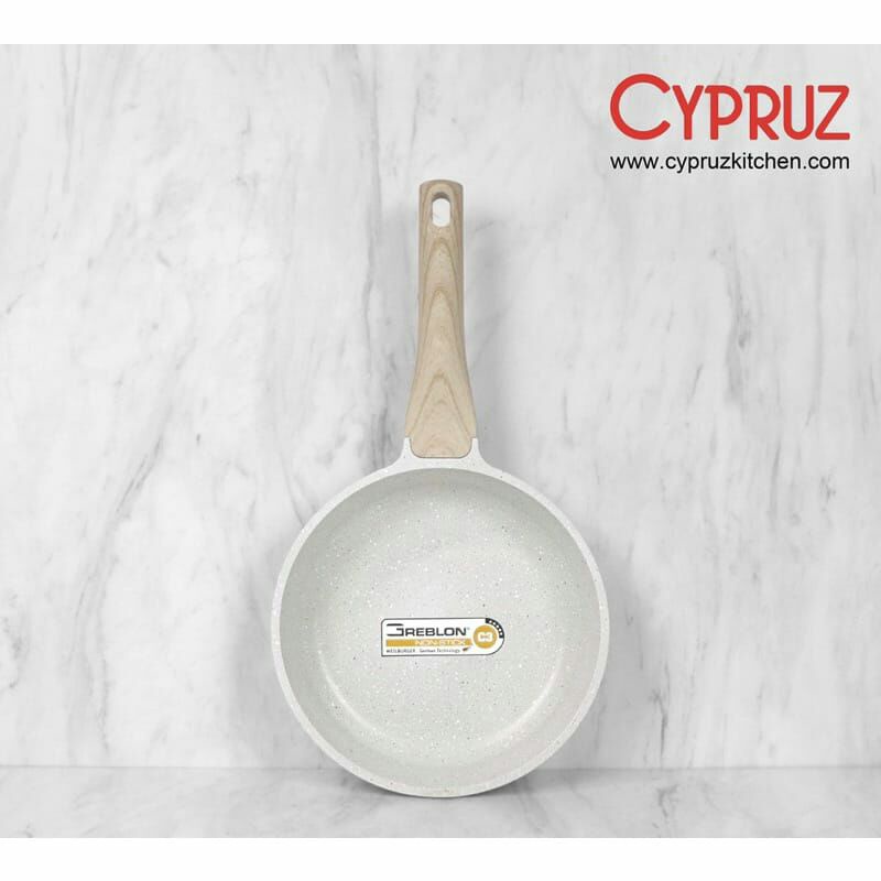 Cypruz Frypan White Granite Greblon Diecast