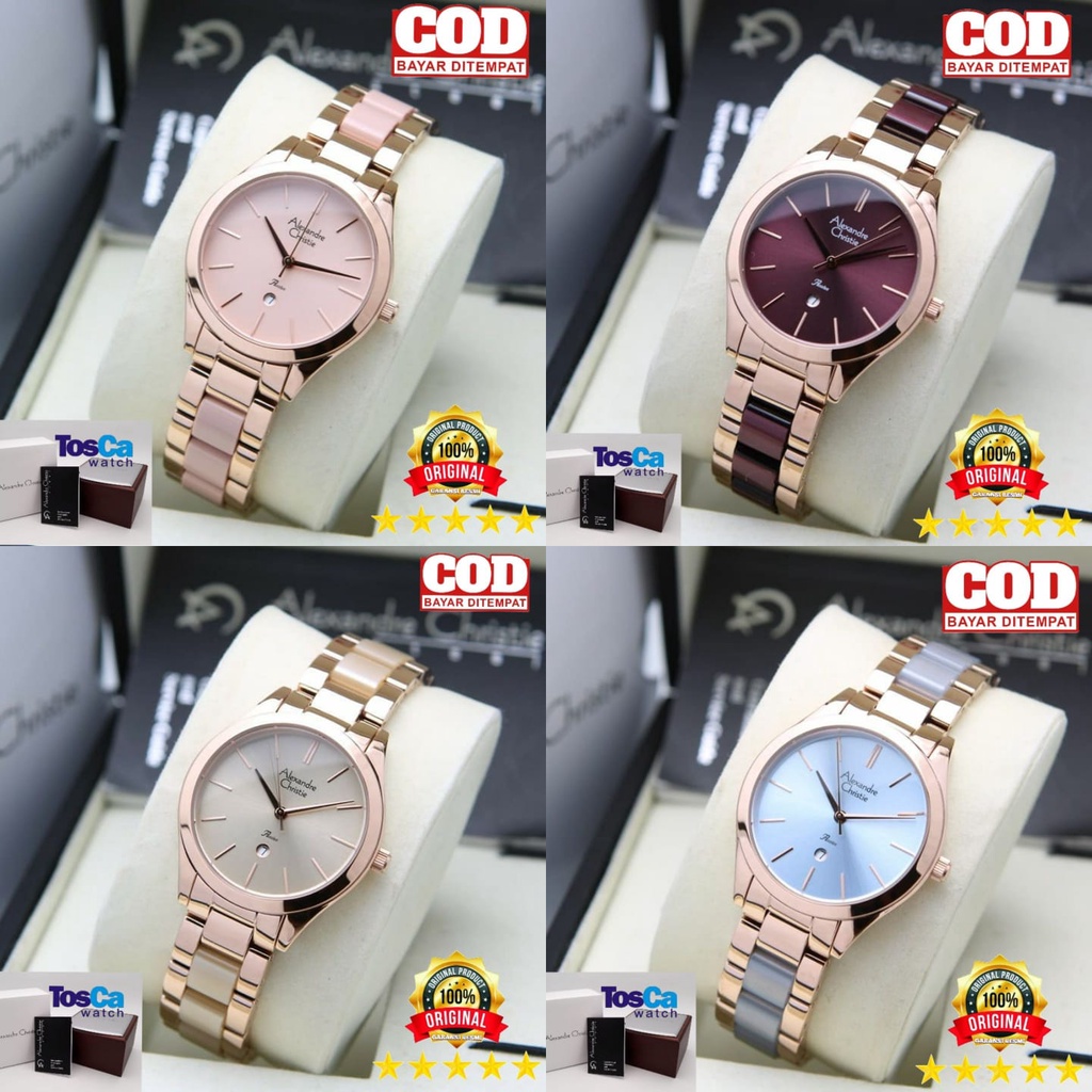 Jam tangan Wanita Alexandre christie wanita AC 2919 / ac2919 original bergaransi resmi 1 thn Terbaru