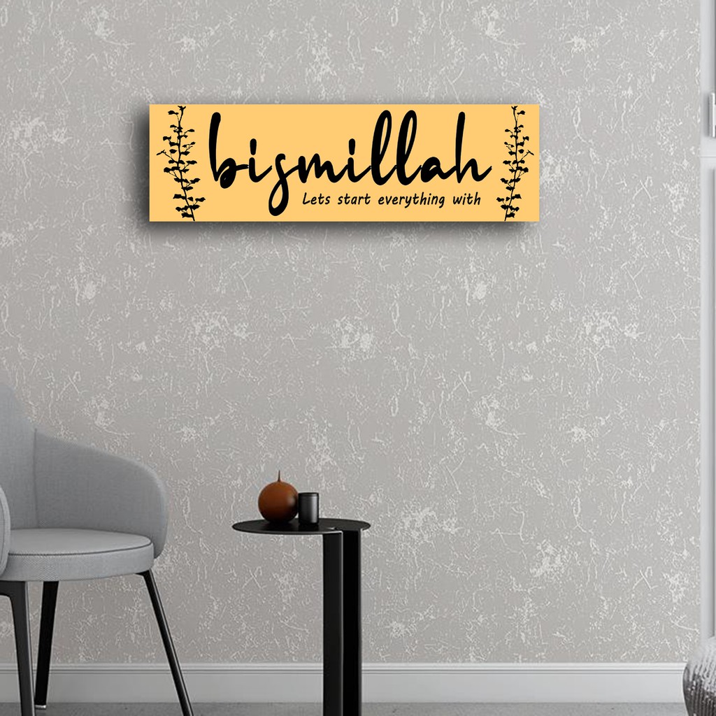 grosiramanah - wall decor termurah hiasan dinding 10x30 cm free design