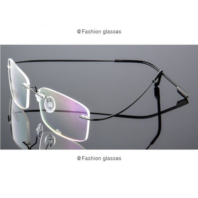 Frame Kacamata Frameless Titanium Ultra Light