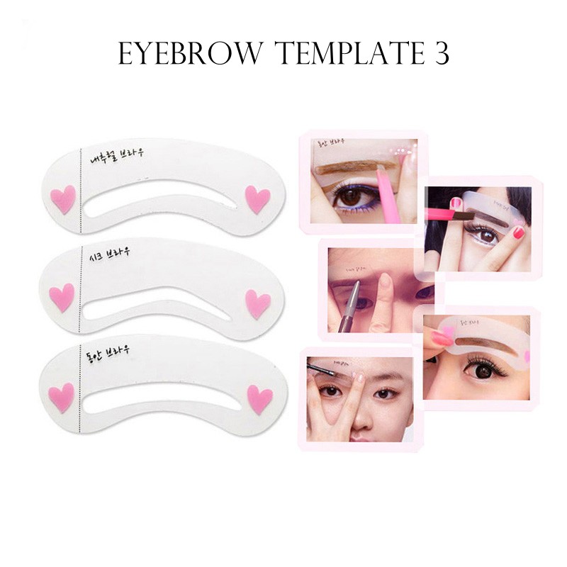 3in1 Eyebrow Template - Cetakan Alis 3 Bentuk