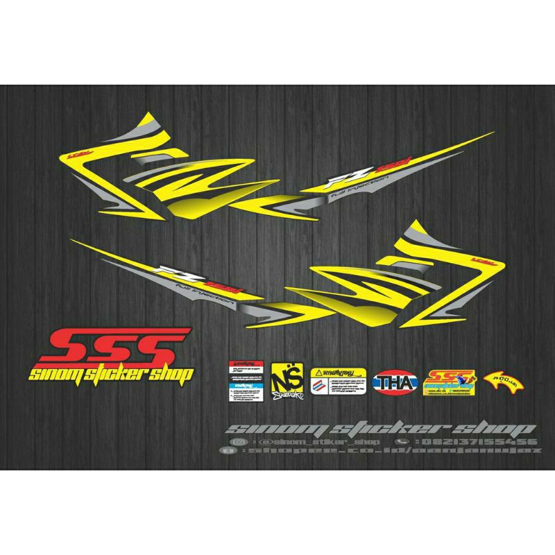 Stiker Striping Variasi  Thailook Vixion Old 2007-2012 (FZ150i Malaysia)