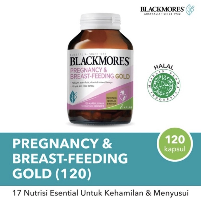 Blackmores pregnancy &amp; breastfeeding gold isi 120 tablet ( nutrisi lengkap untuk ibu hamil )