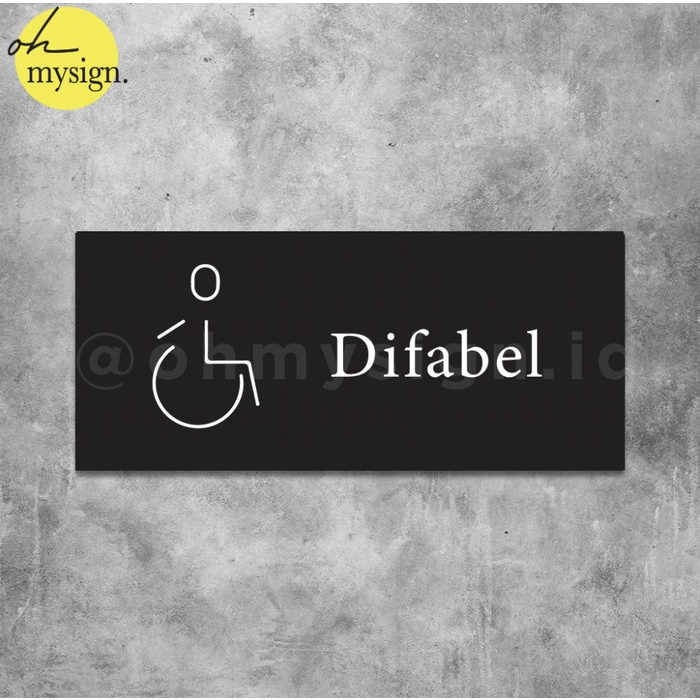 

Grosir Sign Akrilik Toilet Difabel Disabilitas Acrylic Sign Board UV Print