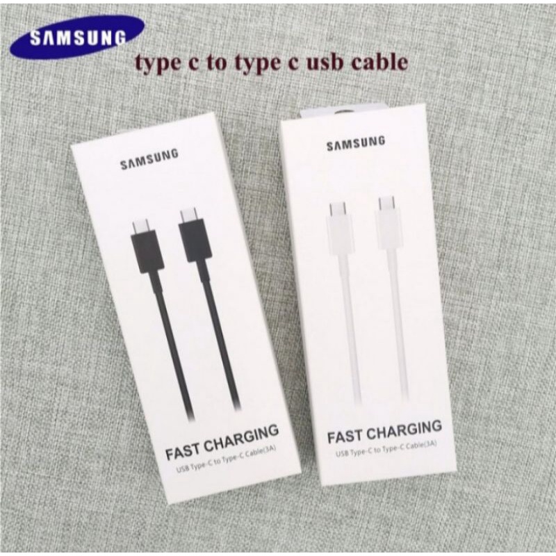 KABEL CABLE DATA SAMSUNG C TO C FAST CHARGING ORIGINAL