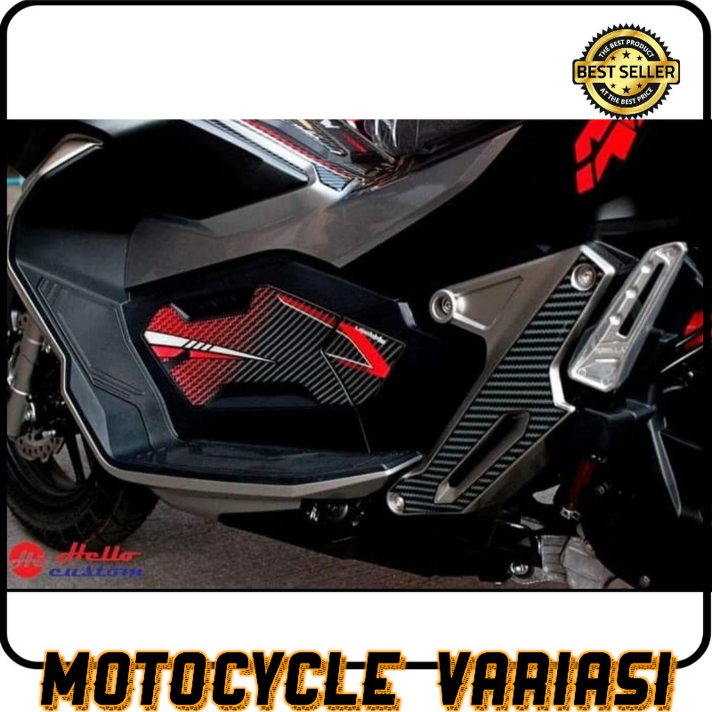 Stiker Sidepad pijakan kaki Honda ADV 150 resin premium