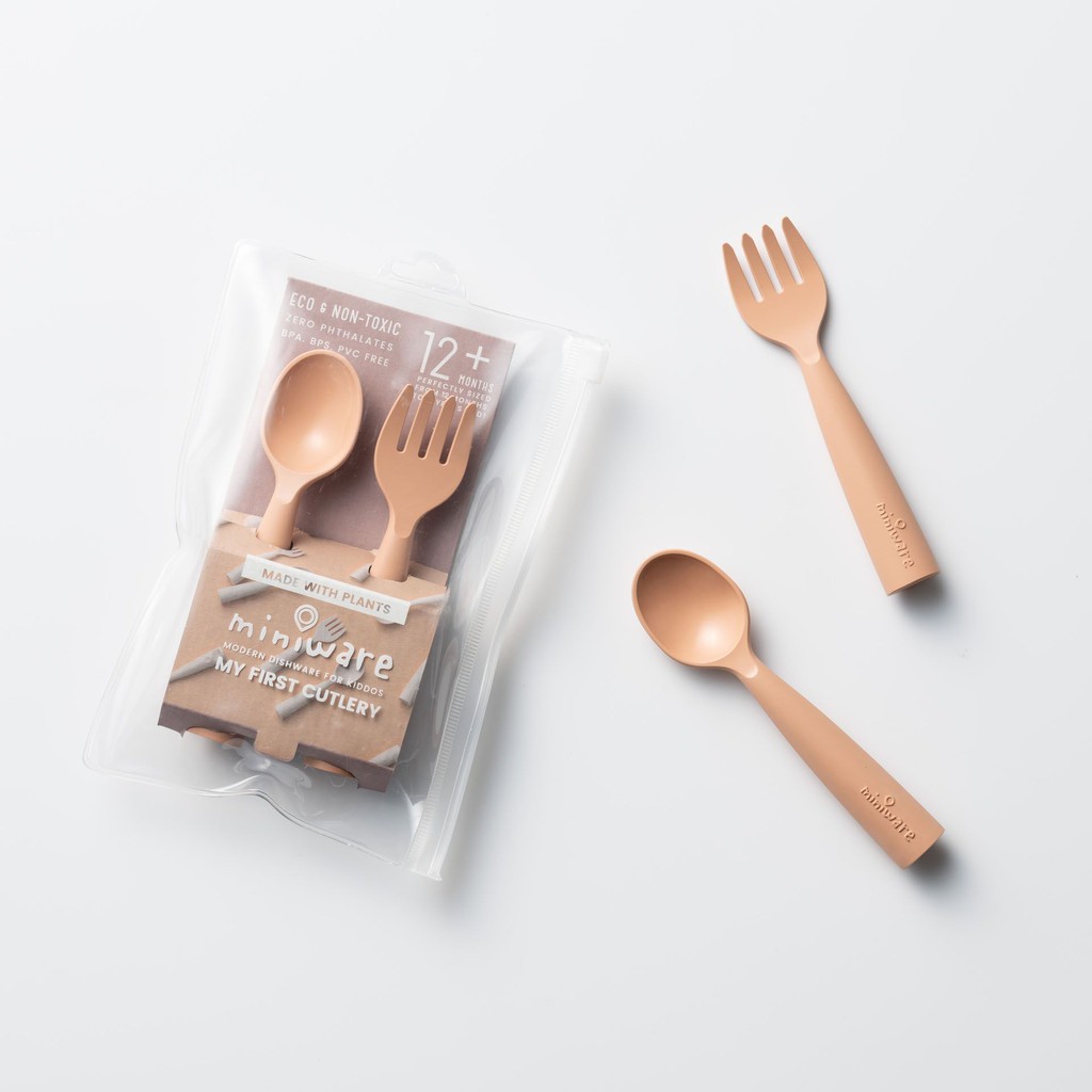 My First Cutlery Miniware - Peralatan Makan MPASI Sendok Garpu Bayi &amp; Anak Spoon Fork Baby Kids Mini