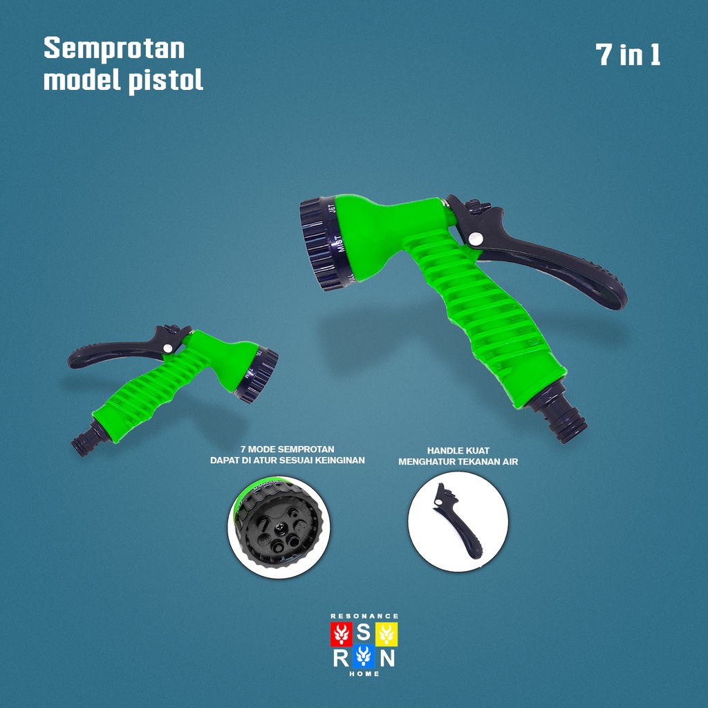 SEMPROTAN AIR PISTOL 7 LUBANG / SEMPROTAN SELANG TAMAN | SEMPROTAN POSISI 7 IN 1