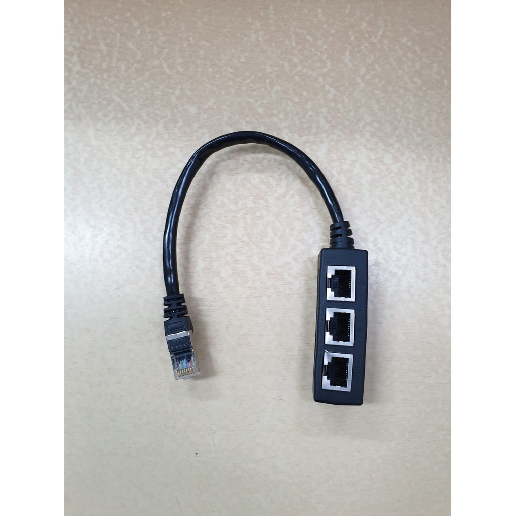 RJ45 Splitter 1-3 Adapter Cable CAT5 CAT6 LAN