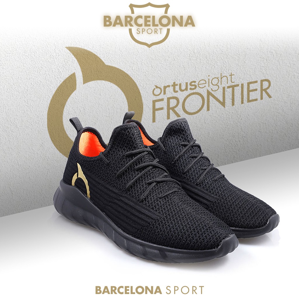 OrtusEight Frontier All Black - Sepatu Lari Ortus