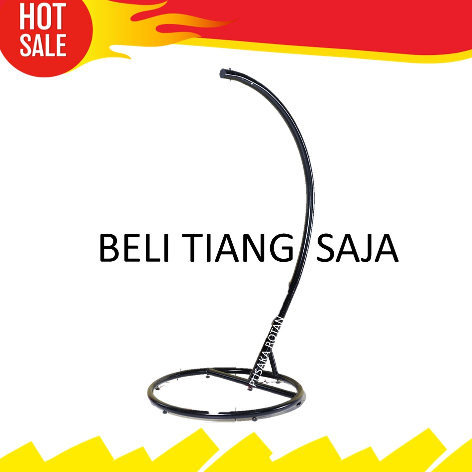 Tiang Saja Untuk Ayunan Gantung Rotan Sintetis