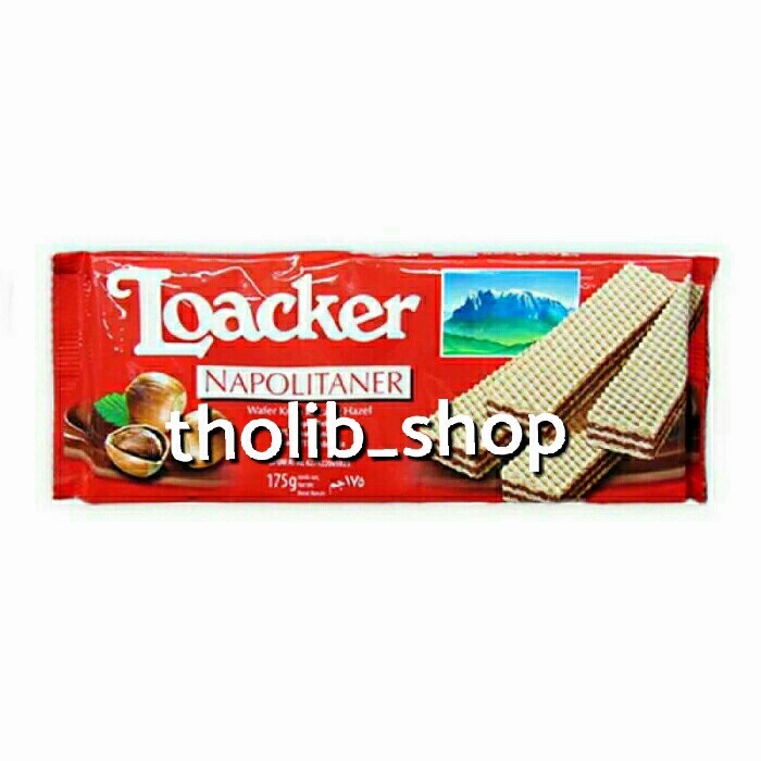 

wafer loacker napolitaner | wafer dengan krim kacang hazelnut 175gr