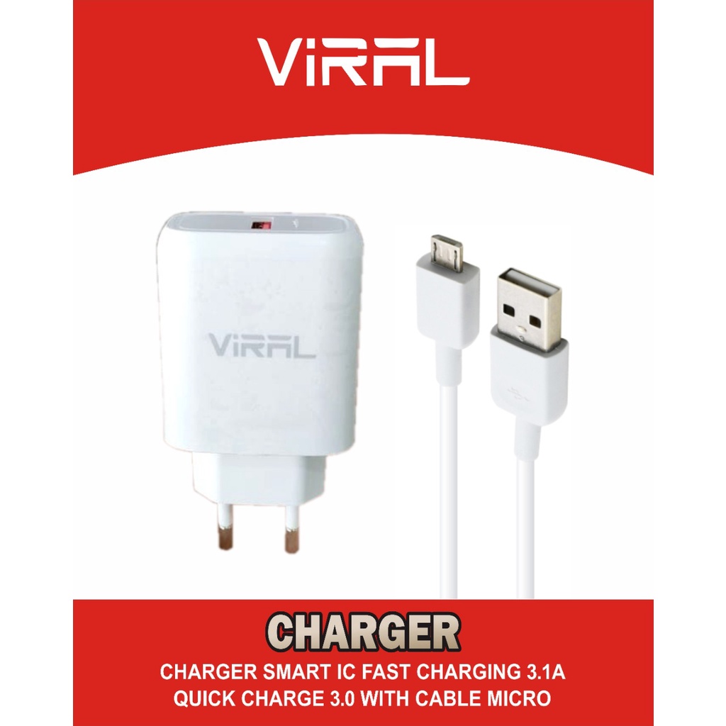 CHARGER VX-2 MICRO VIRAL QUALCOMM 3.0 3.1A