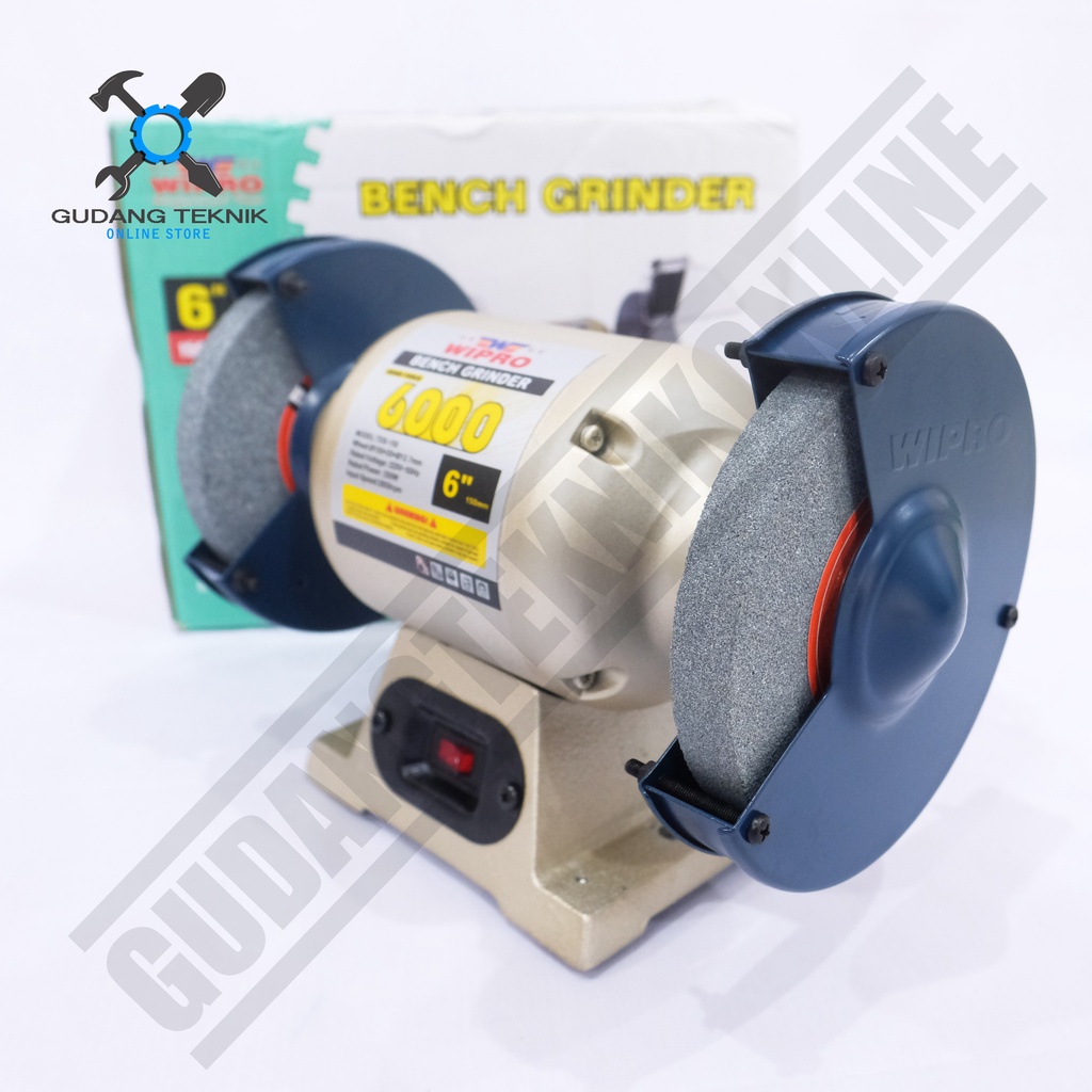 Mesin Gerinda Duduk 6&quot; WIPRO TDS150 / Bench Grinder 6 Inch TDS 150 WIPRO TDS-150