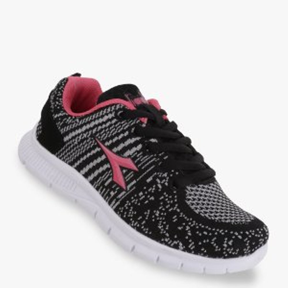 Original Diadora Gemma Black Pink Sepatu Anak Perempuan
