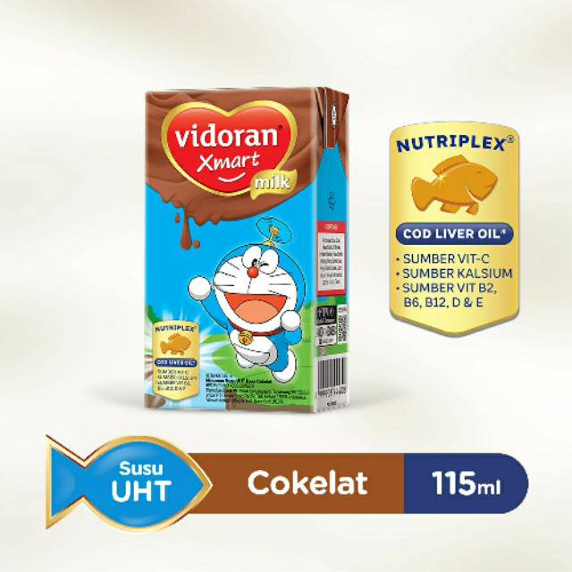 

SUSU CAIR UHT VIDORAN KIDS 115 ml - Susu UHT Coklat Strawberry - Susu Kemasan