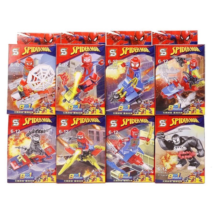 bricks brick SY 1183 SUPERHEROES spiderman spider man venom avengers