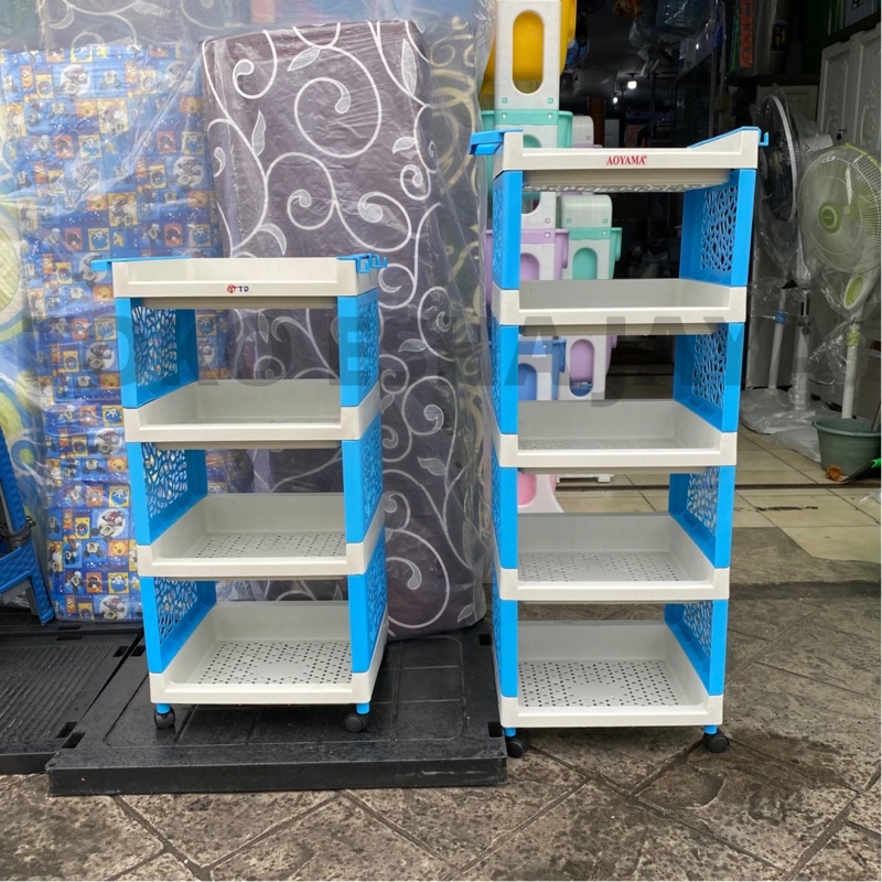 Rak Serbaguna Aoyama / Rak Susun Plastik / Rak Plastik Susun 4/5