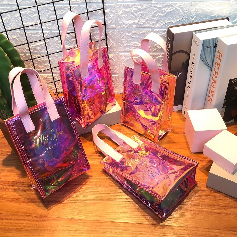 ♥POUCH HOLOGRAM MS GLOW GIFT KOSMETIK