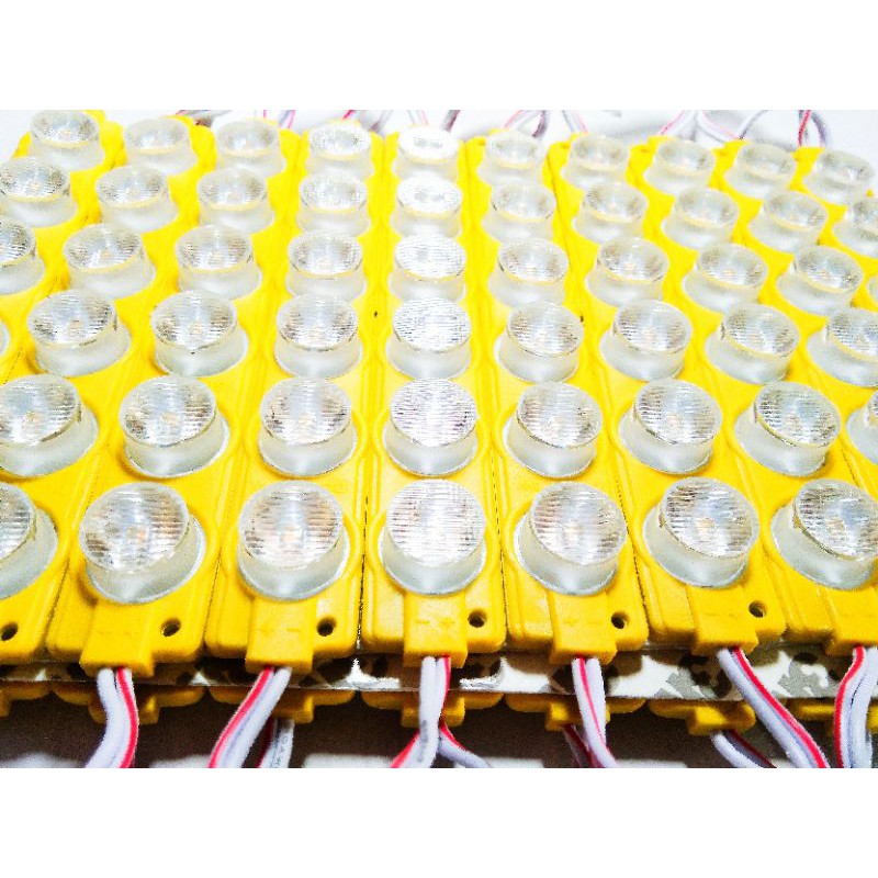 LAMPU LED 6 MATA TIMBUL JUMBO KUNING 12 VOLT ecer/grosir