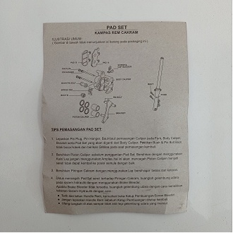 Kampas rem FP-59300-THU-2700 FEDERAL Original Kampas Rem THUNDER 125 (FR), KLX 150 (FR), KLX 250 (FR) Murah