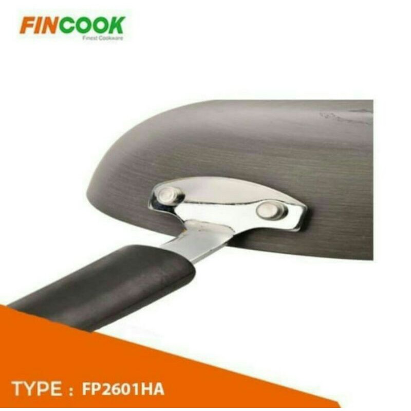 FP2601HA FRYPAN 26cm FINCOOK HARD ANODIZED / WAJAN FINCOOK FP-2601 HA / FRY PAN FINCOOK FP 2601HA