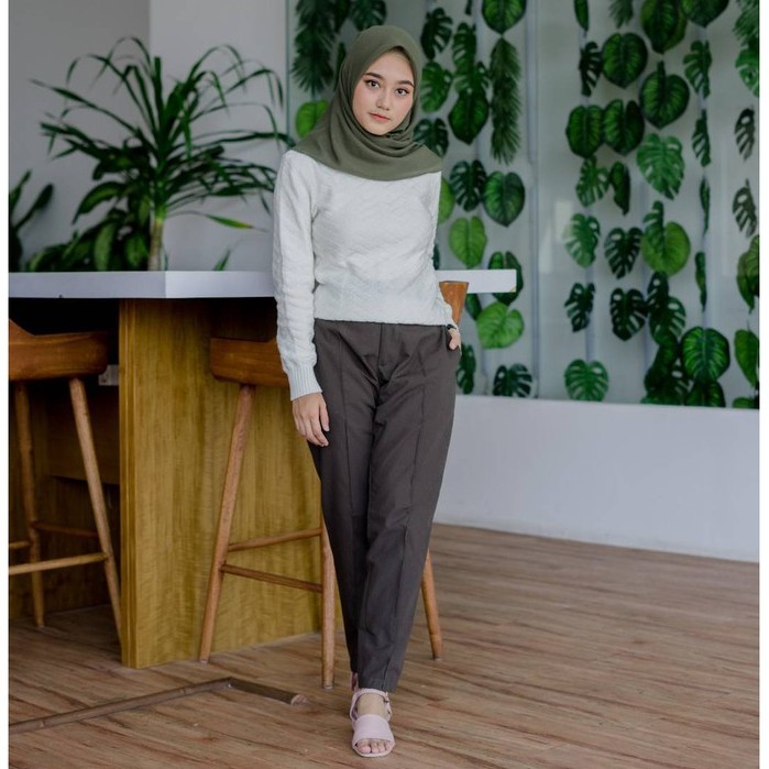  celana  panjang wanita ASHLEEN BASIC PANTS celana  kerja 