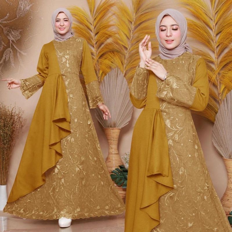 DRESS MUSLIM, baju wanita, baju gamis, dress, gamis, Baju gamis, fashion wanita, Zolana Maxy