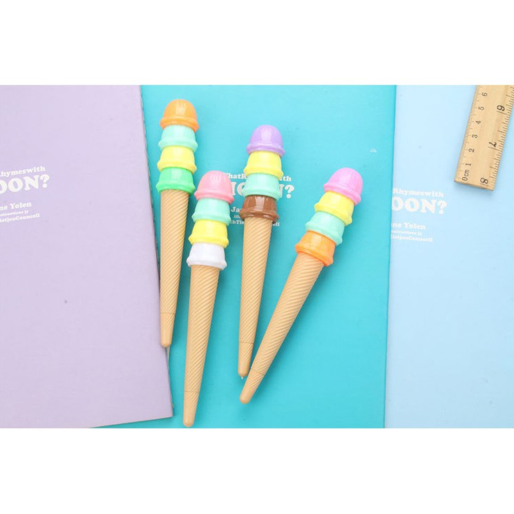 961 Bolpen Bolpoint Ballpoint Pen Pulpen Unik Model Es Krim Ice Cream-4