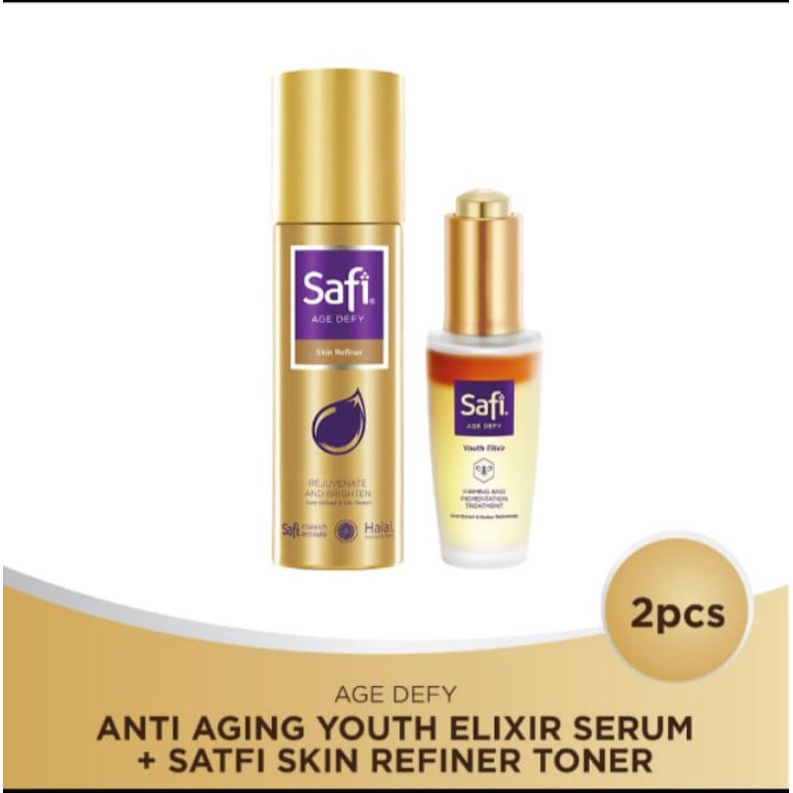 [ AURA ] Safi age defy skin refiner / Safi age defy youth elixir /  paket isi 2